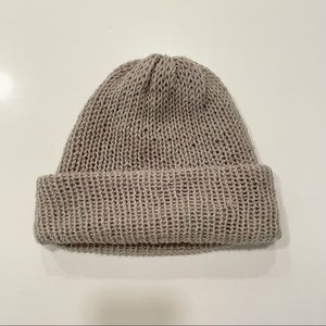 Hand knitted wool toque